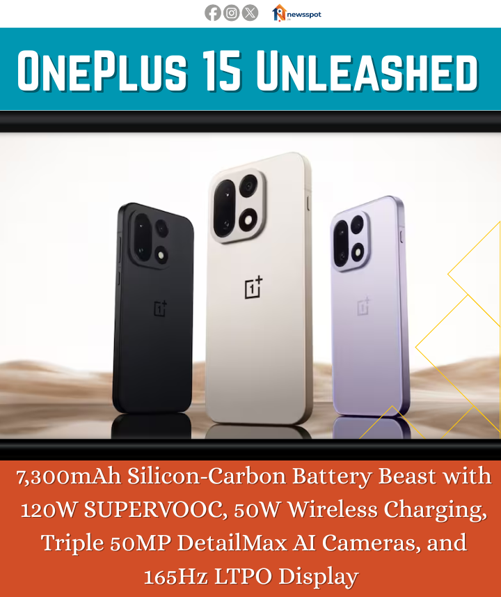 OnePlus 15 Unleashed: 7,300mAh Battery Beast Launches in India!