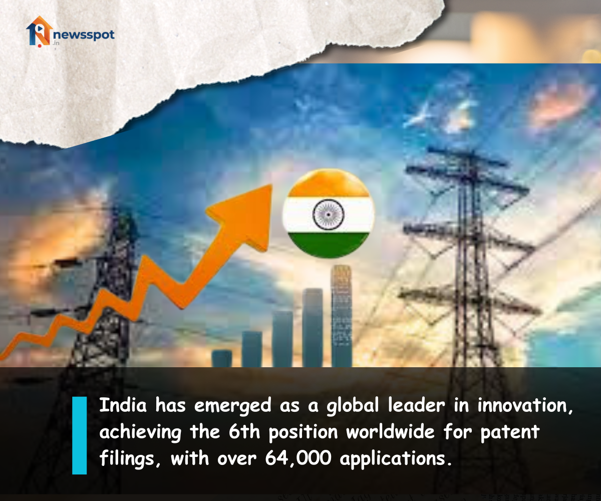India Tops Global Patent List at #6: 64,000+ Filings, Half from Homegrown Ideas in Tech and Drugs