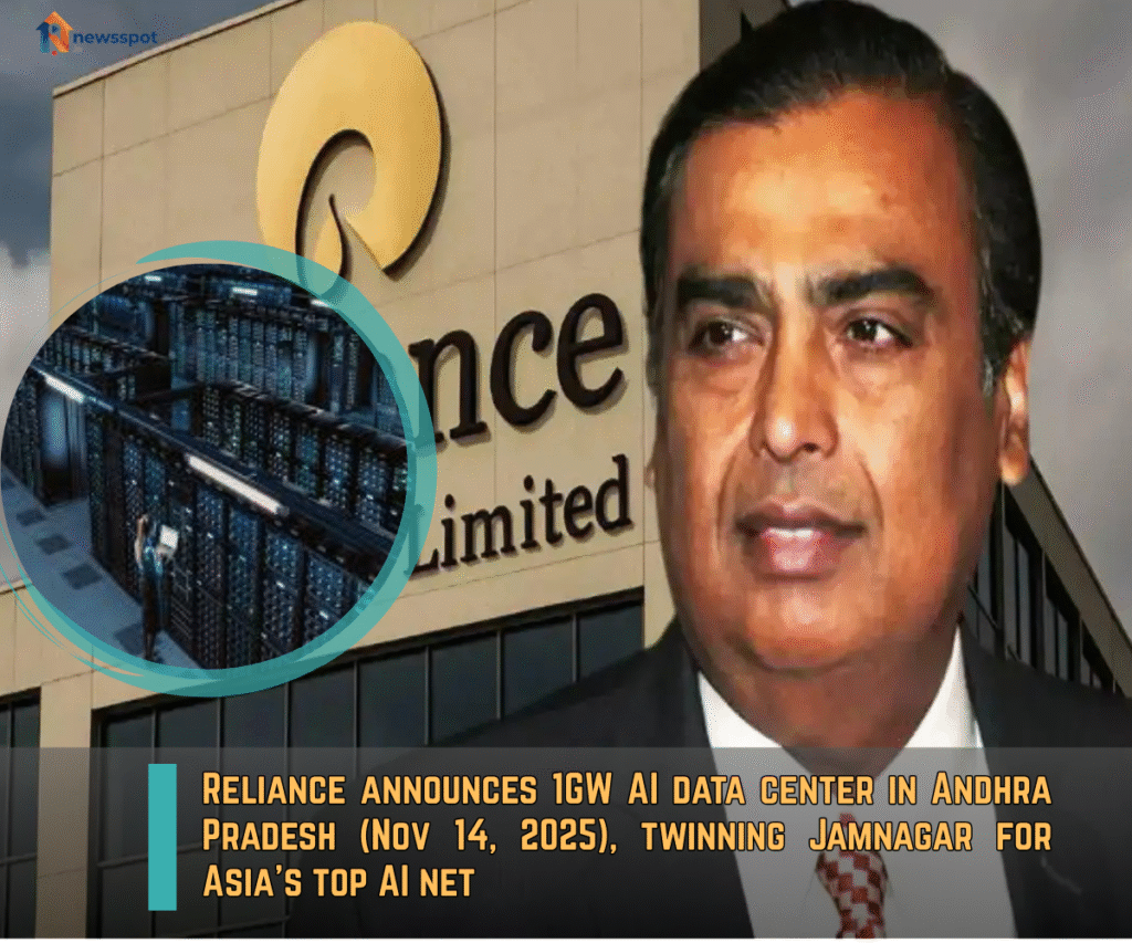Reliance's 1 GW AI Hub and Integrated Investments in Andhra Pradesh: Full Details