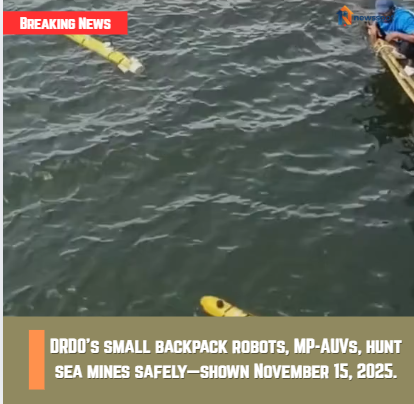 DRDO's Easy-to-Carry Underwater Robots: Finding Hidden Sea Mines